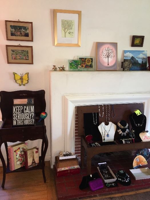 Indian old silk screens, More jewelry available but not pictured