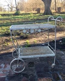 Wrought iron cart