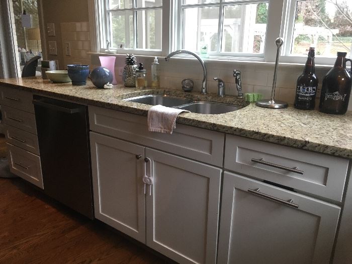 Kitchen Cabinets, Sink, Faucet, Disposal and Dishwasher