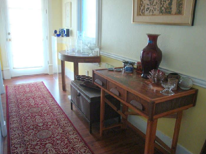 Hand Painted Three drawer Table