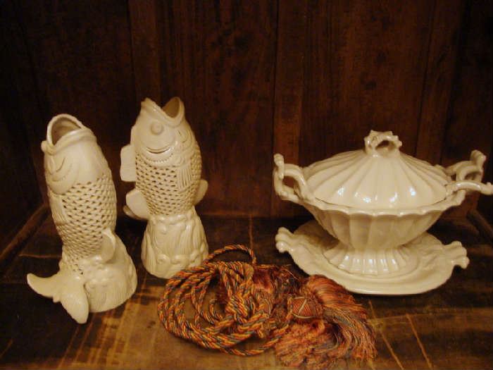 Large Porcelain Fish and Tureen