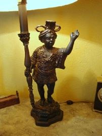 Pair of Blackamoor Lamps