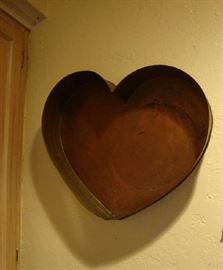 Large Copper Heart Mold