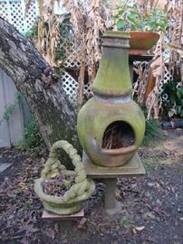 Chimnia, cement basket