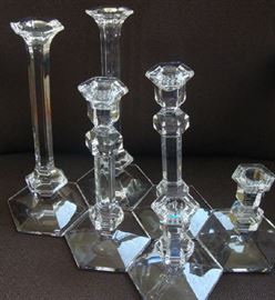 Val St. Lambert Candleholders