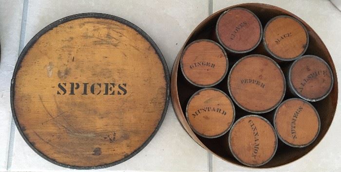 Unusual wood spice boxes