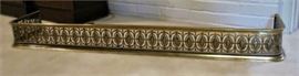 English Brass Fireplace Fender