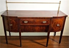 English Mahogany Hepplewhite Style Sideboard