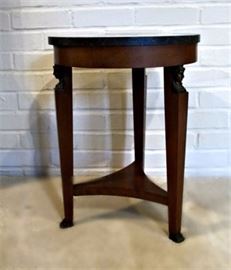 French Empire Marble Top Table