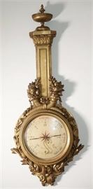 French Gilt Wood Barometer