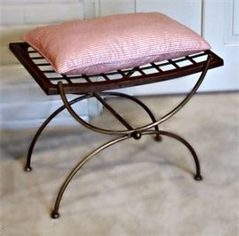 Gilt Metal Bench