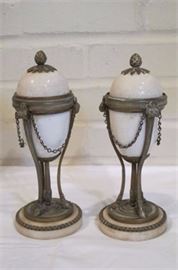 Pair of Porcelain Urns