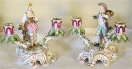 Pair, Rococo Figural Candelabra