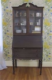 Small Walnut SecretaryBookcase