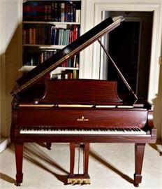 Steinway Sons Baby Grand Piano, Mahogany Case