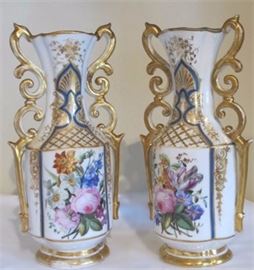 Two Matching Porcelain Vases