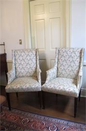 Two Upholstered Armchairs
