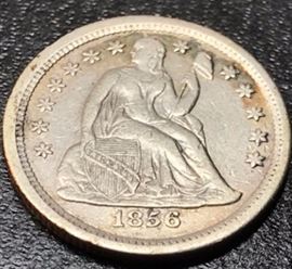 1856 seated Liberty Dime