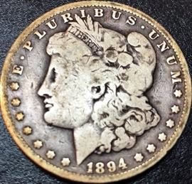 1894 Liberty Head Silver Dollar Coin