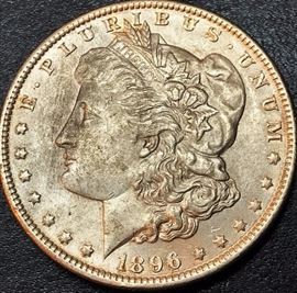 1896 Liberty Head Silver Dollar Coin