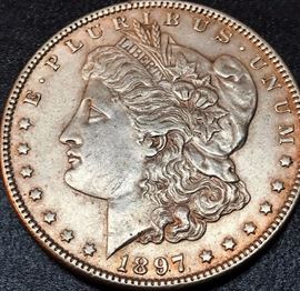 1897 Liberty Head Silver Dollar Coin