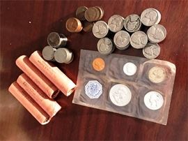 Group of American Coins and Currency