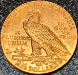 Liberty 1913 2 12 Dollar Gold Coin