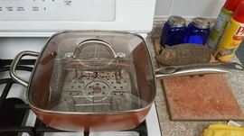 Kitchen Chef copper pan. 4 piece - looks unused.