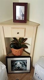 Corner cut end table