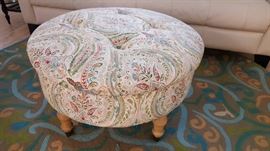 Very cool round Ottoman.