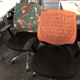Steelcase chairs with optional covers.