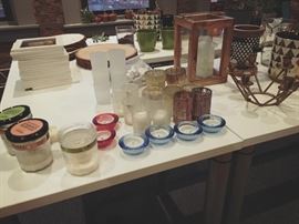 candles, pictures, plants...