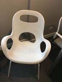 white container store chair.