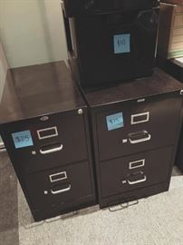 lots of filing cabinets! both plastic and metal. 12 total