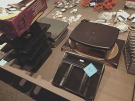 monitor and laptop risers...
