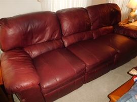 Leather Recliner both Ends, Some Scratches on Leather