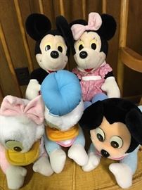 Vintage Mickey & Minnie Mouse Donald Duck
