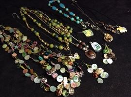 Assorted costume jewelry