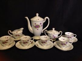 Japanese porcelain tea set