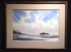 Signed Watercolor Painting Charles Mulvey 