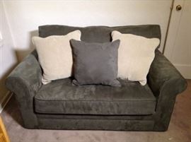 Microsuede loveseat