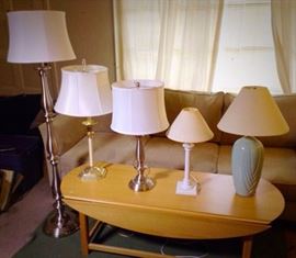 Table and floor lamps