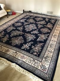 Genuine hand woven oriental rug approx
9 x 12