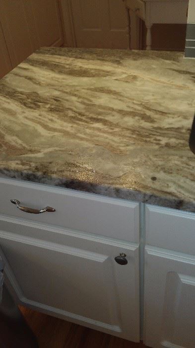 kitchen counter leathered quartz