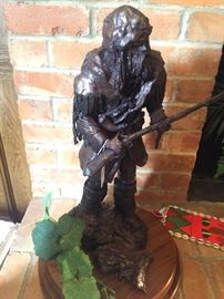 "Winter Tracks" bronze by Steve Crim