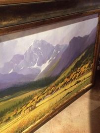 "Fields of Ouray" (pastoral Colorado landscape) by Charles Pabst,  (24" x 36" giclee) asquired in 2006 at the Pabst Gallery in Scottsdale, Arizona