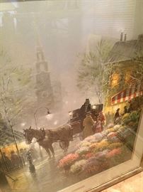 Artist proof #25 (30" x 36") "Flower Market" by G Harvey acquired in 1995 from the Altermann Galleries in Dallas