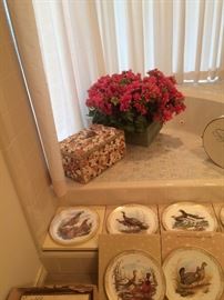 Several limited edition Boehm fine bone china plates