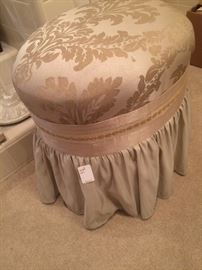 Upholstered vanity stool