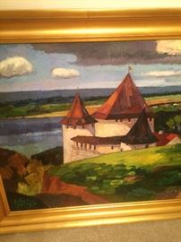 "At the River Volkov" by Andrei Kioresku (24" x 30" oil) acquired from the Meyer Gallery of Santa Fe in 2007